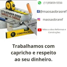Logo de Mãos a Obra Reformas e Construções