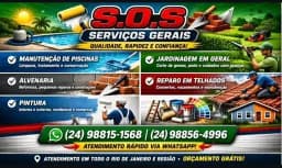 Logo de SOS. Contrução