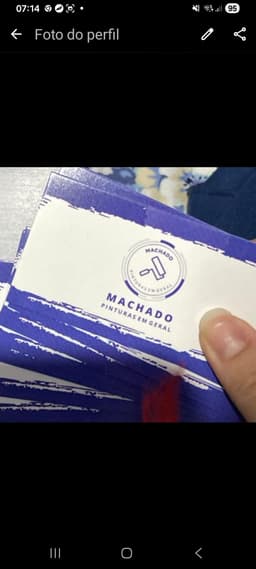 Logo de Machado pinturas e serviços em geral