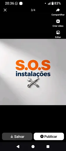 Logo de S.O.S instalações