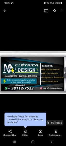 Logo de MA ELÉTRICA E DESIGNER