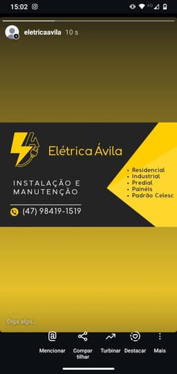 Logo de Elétrica Avila