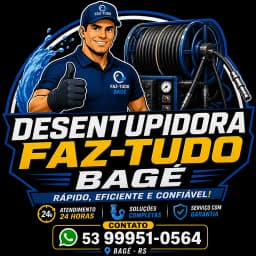 Logo de Desentupidora  Faz tudo Bagé