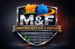 Logo de MeF construção e pintura