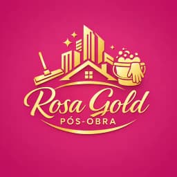 Logo de Rosa gold Limpeza pós obra