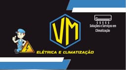 Logo de VM elétrica e climatização