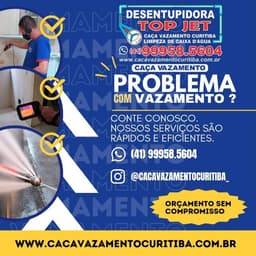 Logo de Desentupidora  e Caça Vazamento Top Jet.