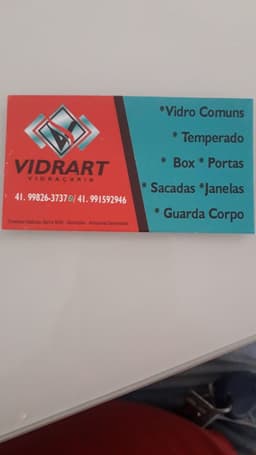 Logo de VIDRART Vidraçaria