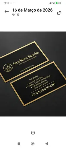 Logo de serralheria Barcelos