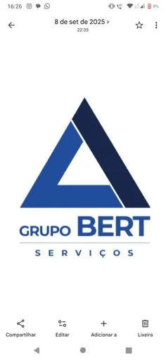 Logo de GRUPO BERT NEGÓCIOS E SERVIÇOS
