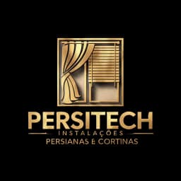 Logo de Persitech instalação persianas e cortinas