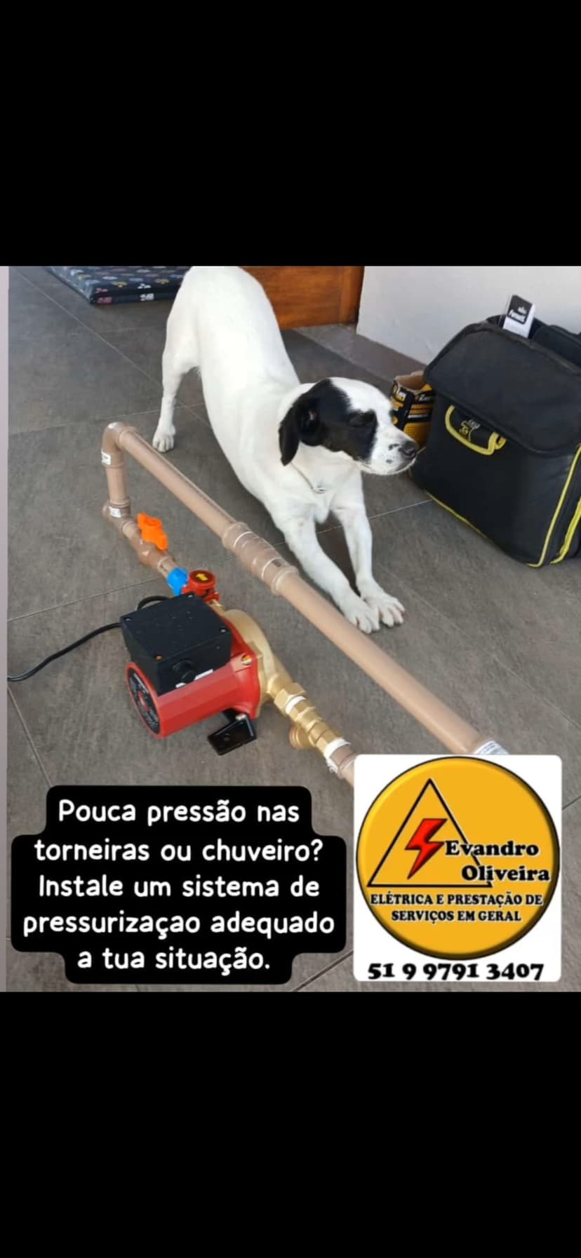 Trabalho de eletricista por Evandro