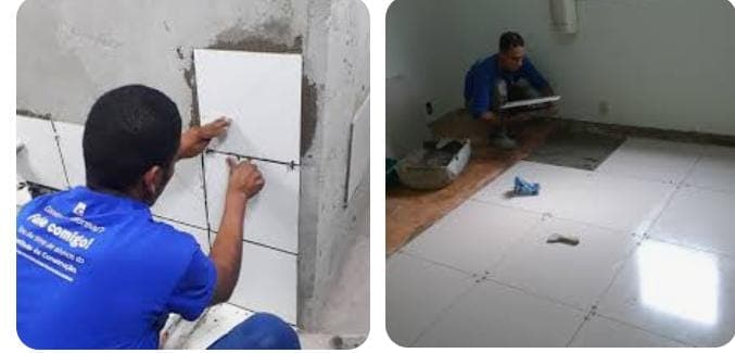 Trabalho de azulejista por Luiz