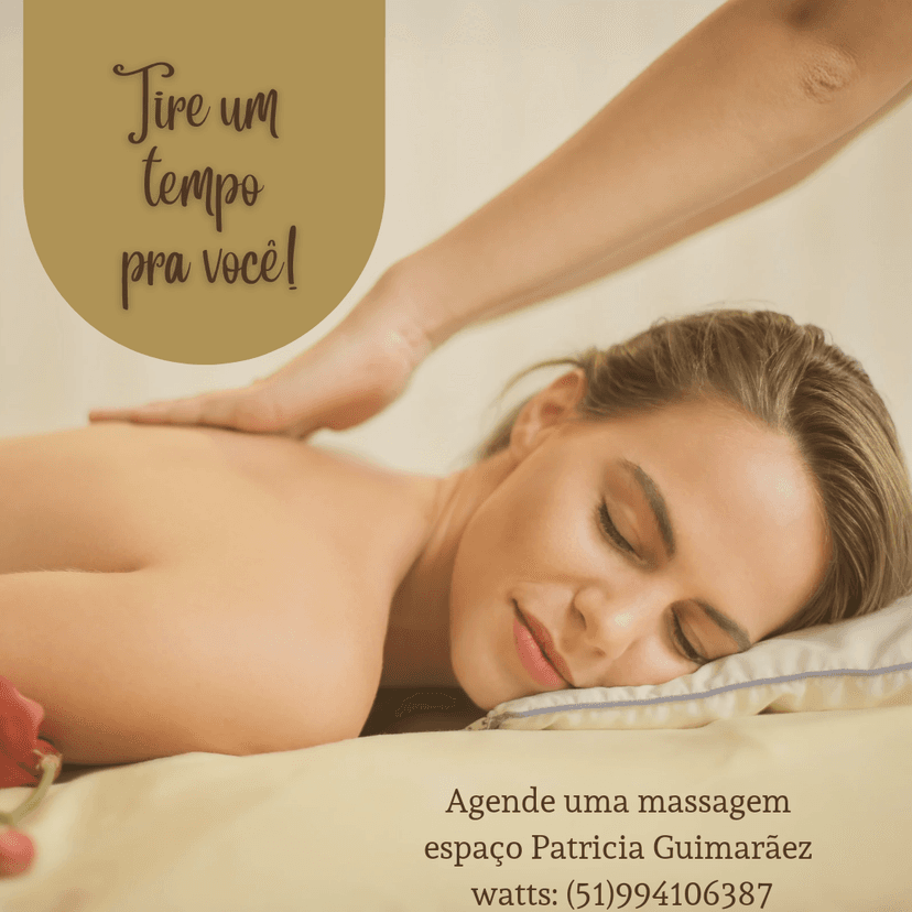 Trabalho de massoterapeuta por Espaço Patricia Guimarãez