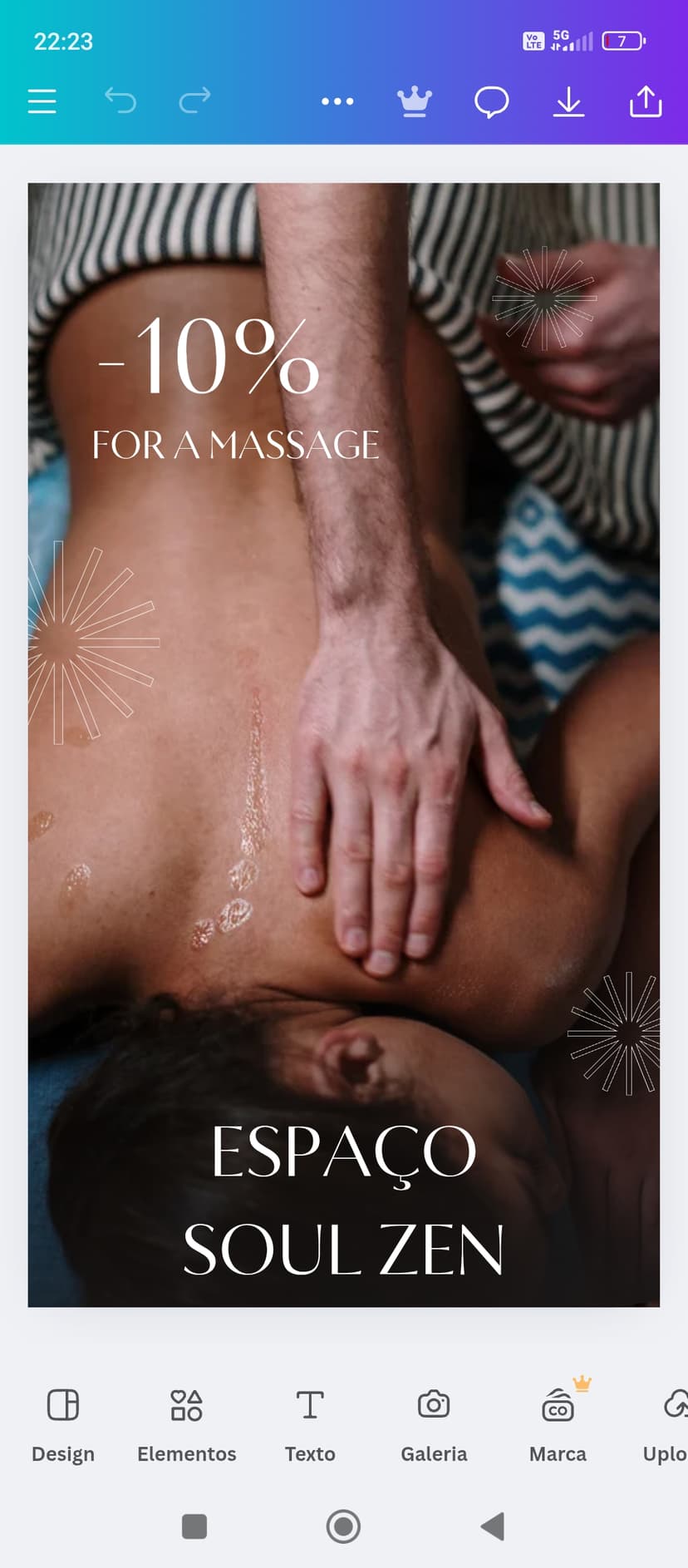 Trabalho de massoterapeuta por Hellen Roose