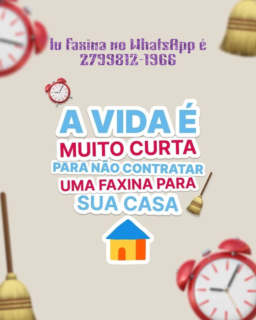 Trabalho de diarista por Lu