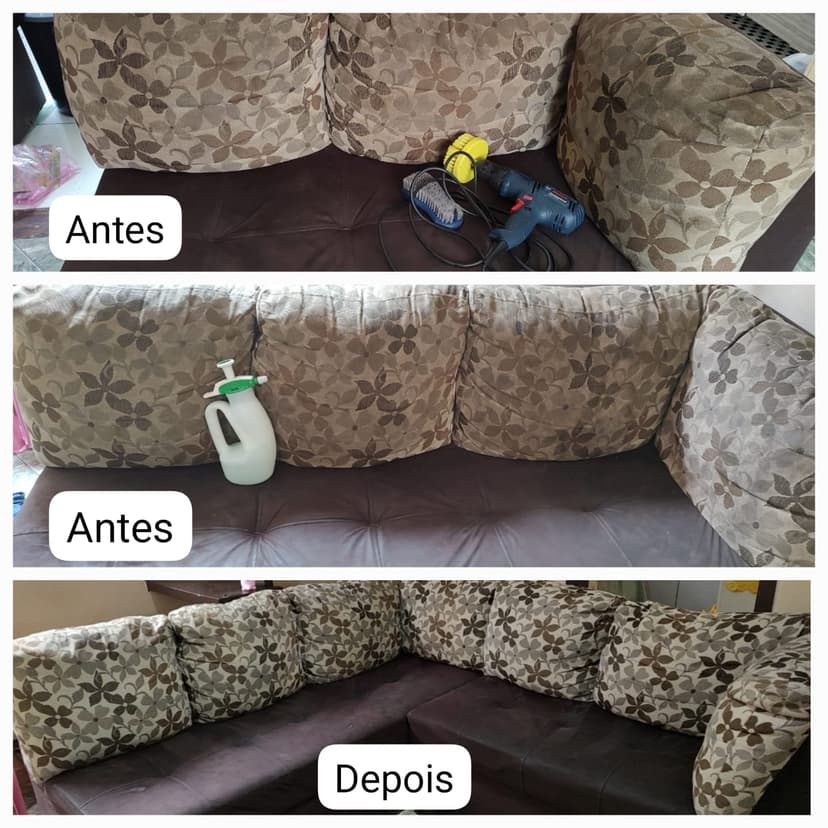 Trabalho de limpador de carpetes e estofados por Gota Mágica Higienização | Rodrigo