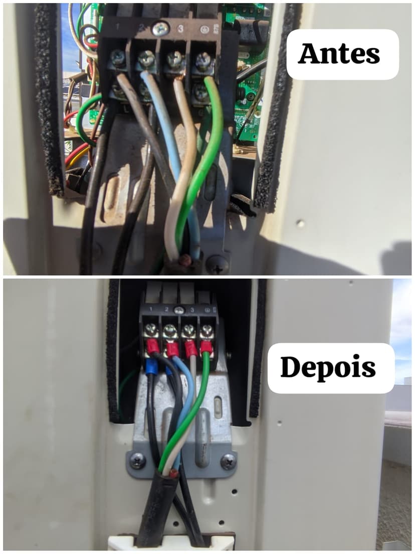 Trabalho de técnico em ar condicionado por Ednilson