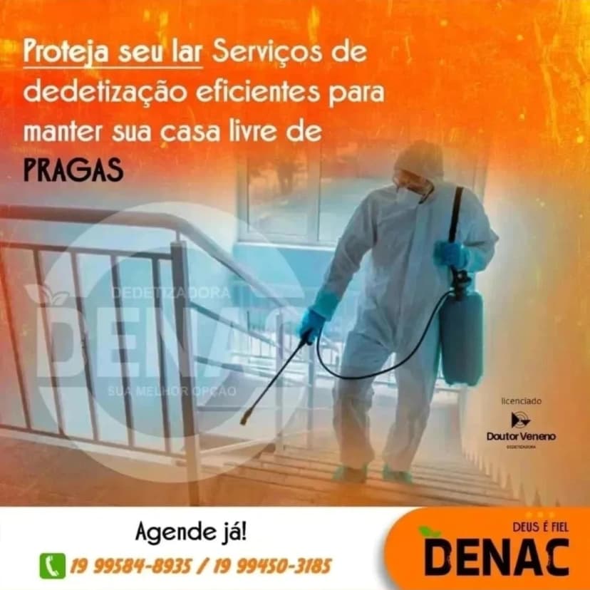 Trabalho de dedetizadora por Denac Dedetizadora