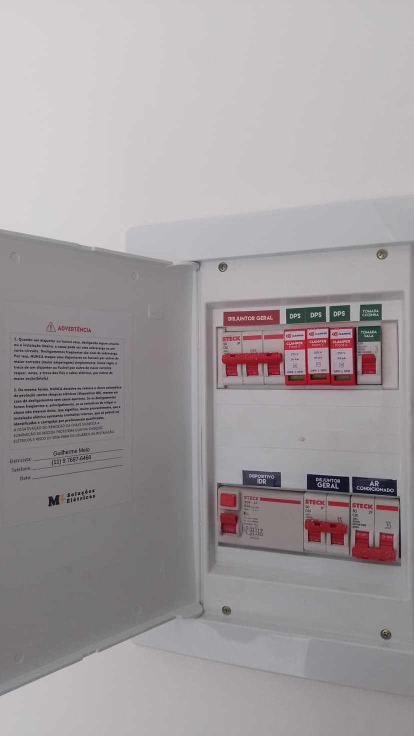 Trabalho de eletricista por Guilherme