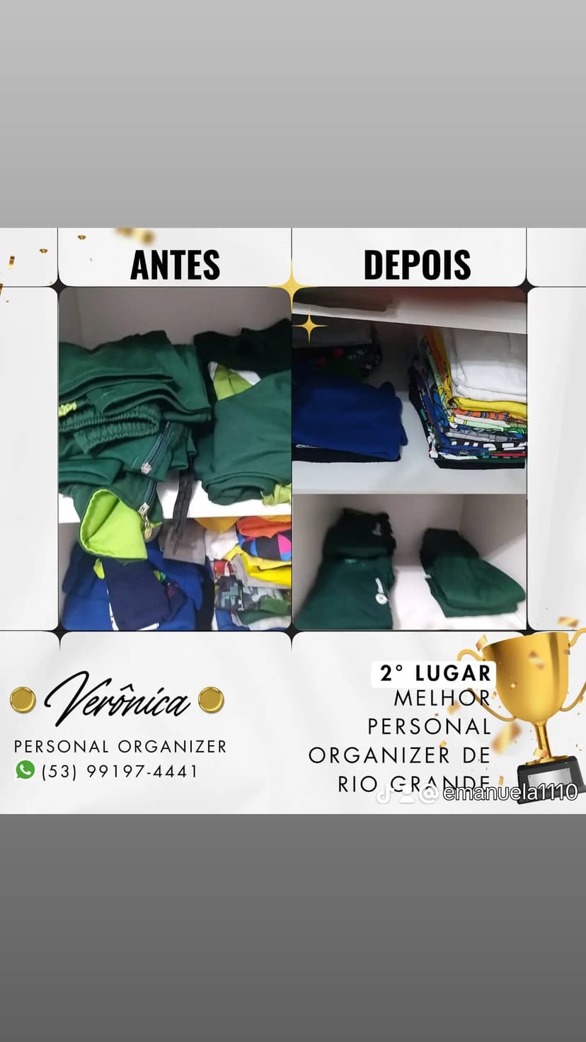 Trabalho de personal organizer por Veronica