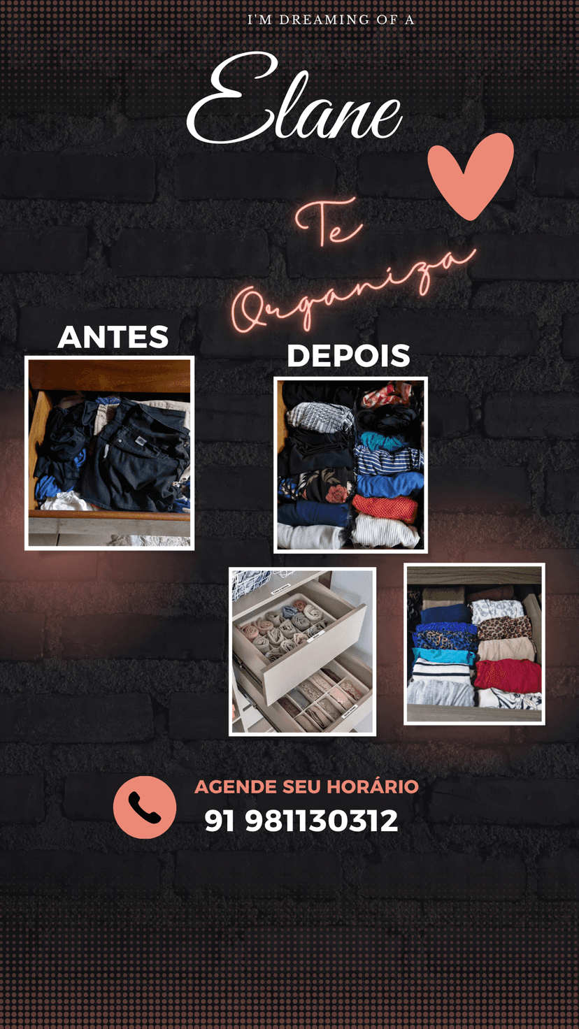 Trabalho de personal organizer por Elane
