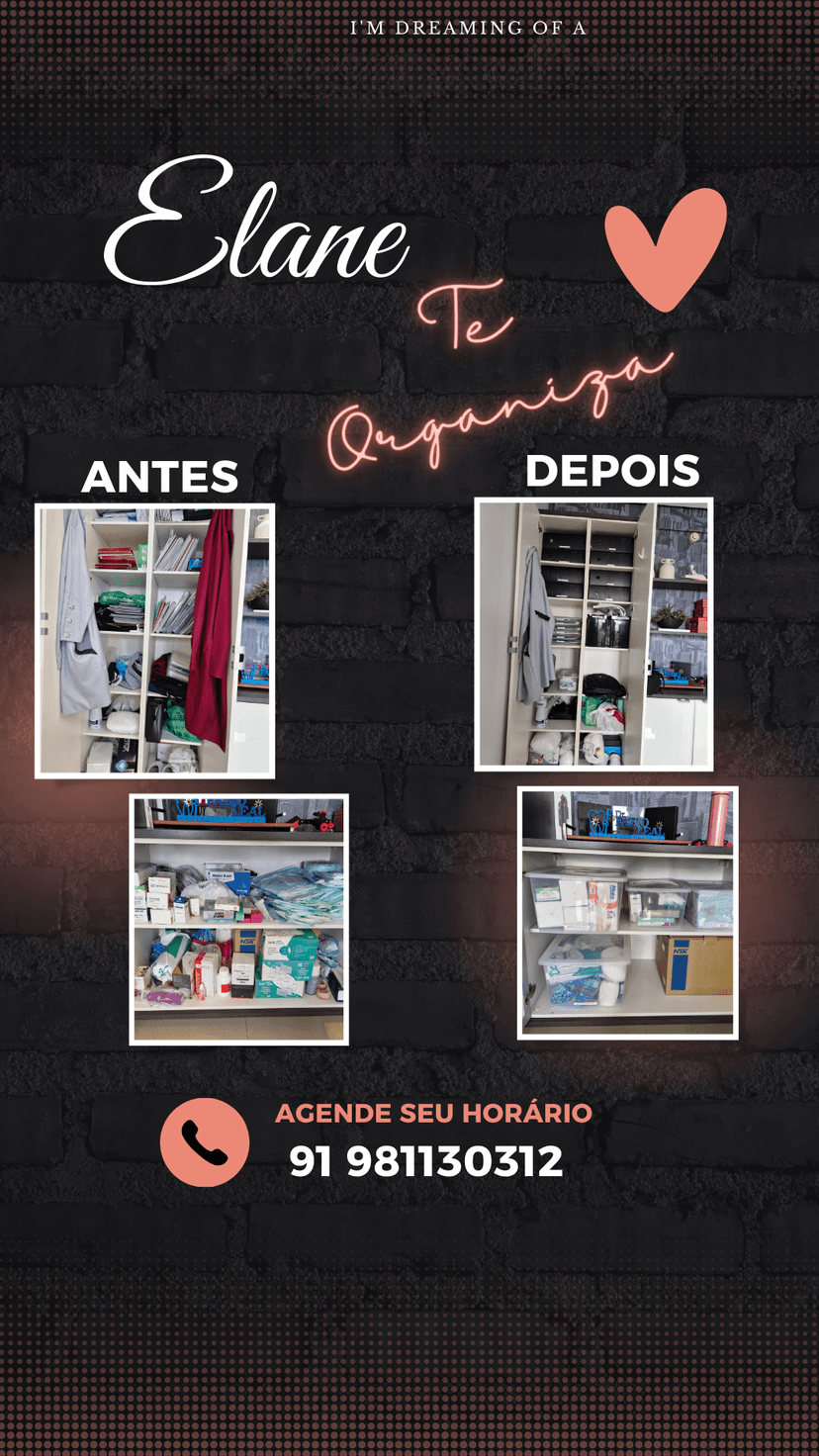 Trabalho de personal organizer por Elane