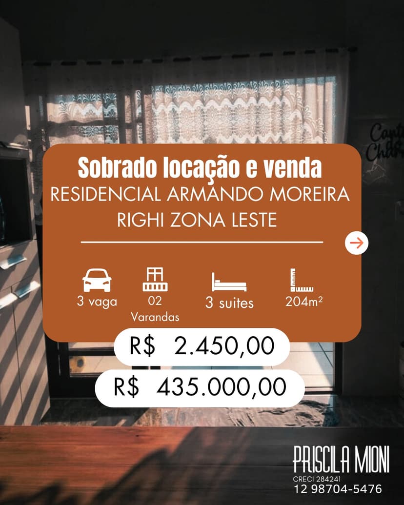 Trabalho de corretor de imóveis por Priscila Mioni