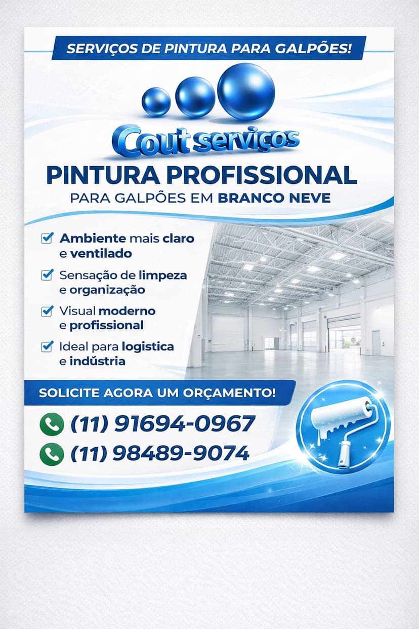 Trabalho de pintor por Cout Serviços