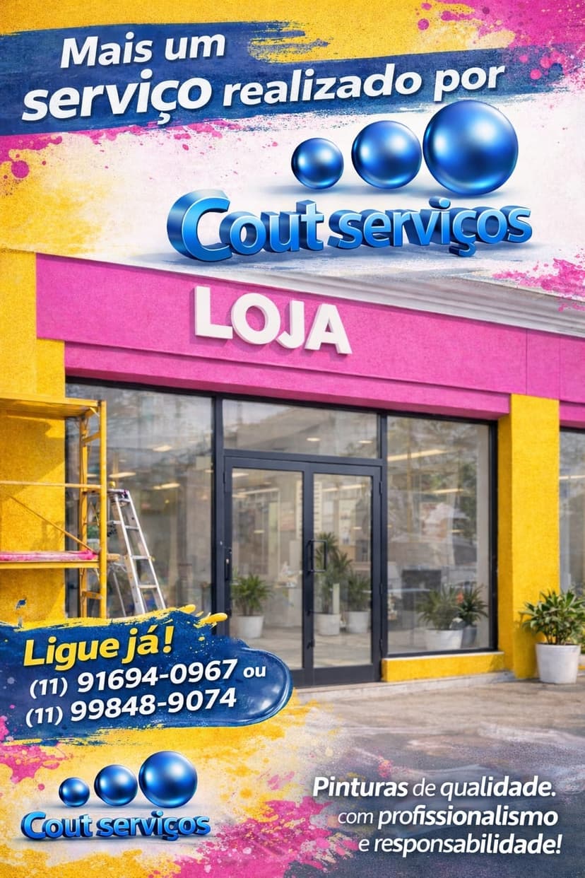 Trabalho de pintor por Cout Serviços