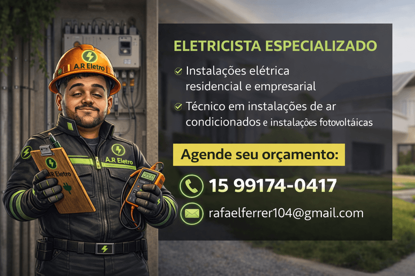 Trabalho de eletricista por Ferrer