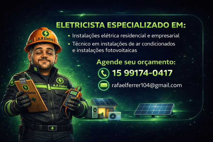 Trabalho de eletricista por Ferrer