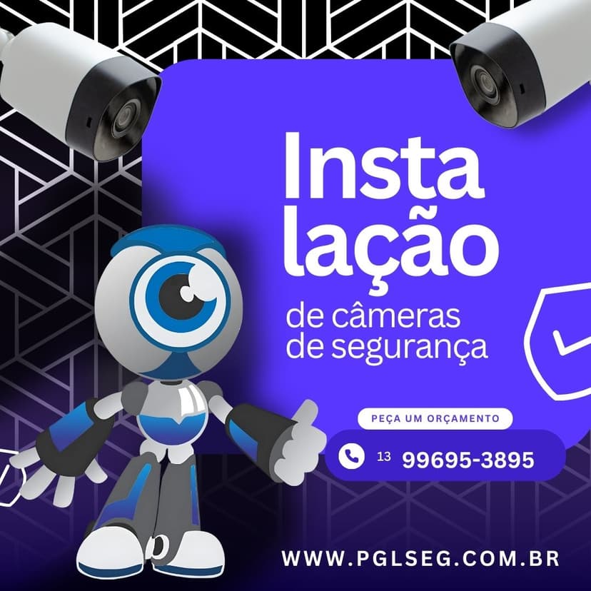 Trabalho de segurança eletrônica por PGL AUTOMAÇÃO
