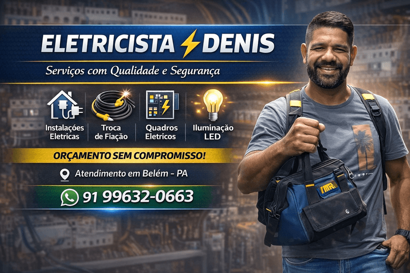 Trabalho de eletricista por Denis Fernando