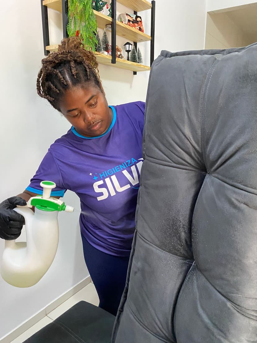 Trabalho de limpador de carpetes e estofados por Higieniza Silva