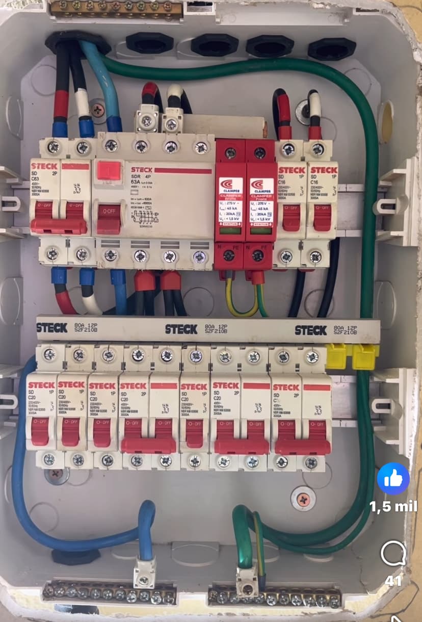 Trabalho de eletricista por JF.ELETRICA