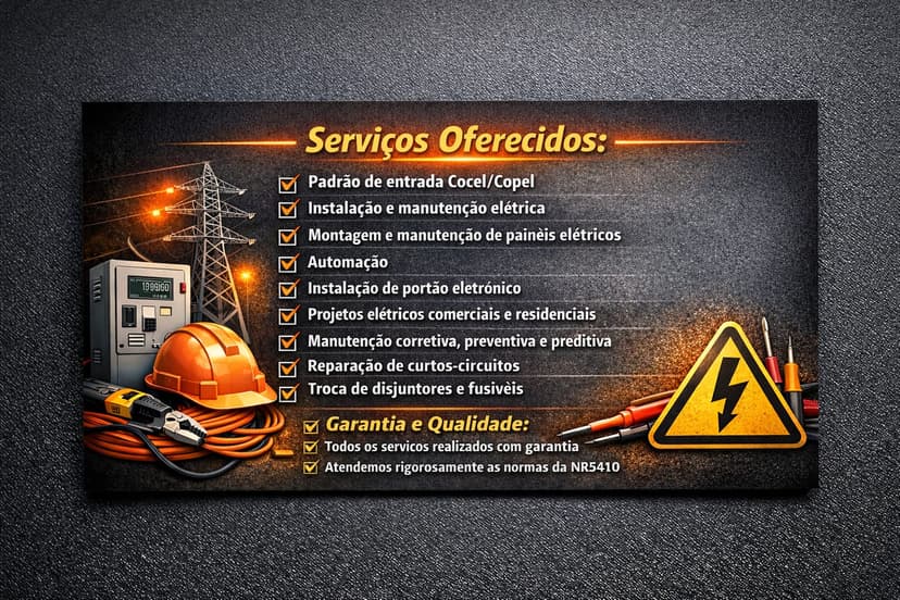 Trabalho de eletrotécnico por Arilton Machado