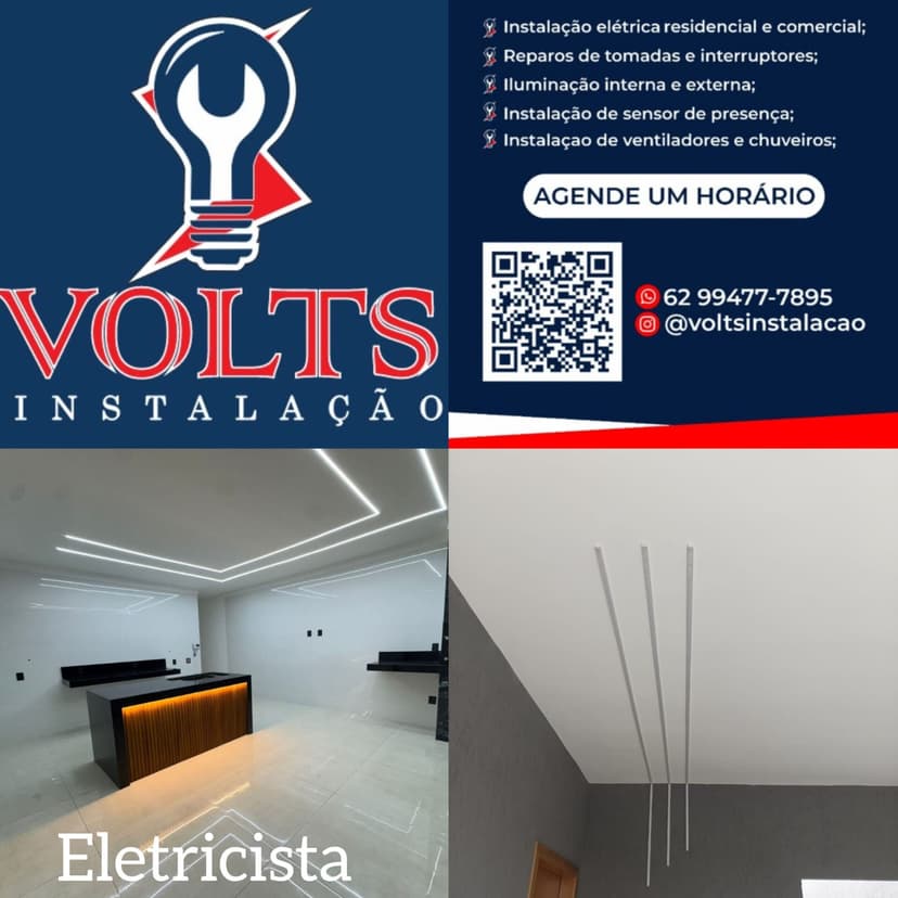 Trabalho de eletricista por Volts Instalação