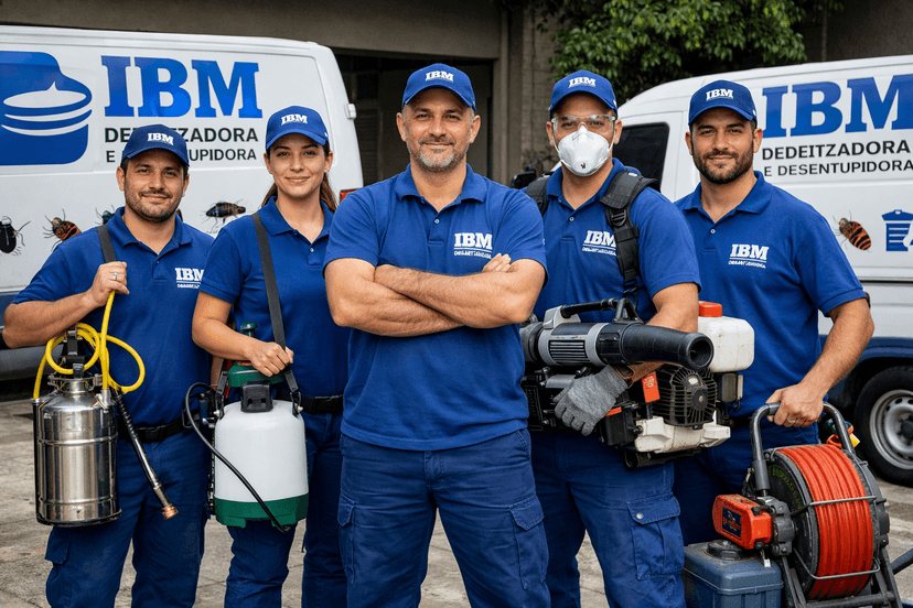 Trabalho de dedetizadora por IBM Controle de Pragas